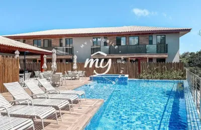 Eko itacimirim| village térreo 65m²| gardens| 2 suítes| 1 vaga| mobiliado| ilha do meio