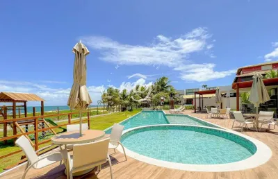 Itacimirim| aptº duplex com terraço e piscina vista mar| 142 m²| 3 suítes| 2 vagas