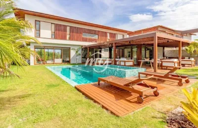 Praia do forte| casa duplex 326m²| mobiliada| 5 suítes| 3 vagas| piscina