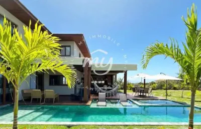 Praia do forte| casa duplex luxuosa com 490m²| 5 suítes| 4 vagas