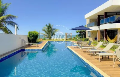 Itacimirim| apartamento pé na areia 70m²| 2 suítes| 2 vagas| mobiliado| vista mar