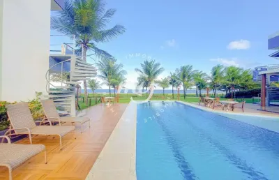 Itacimirim| village térreo pé na areia| 85m²| 2 suítes| 1 vaga| nascente