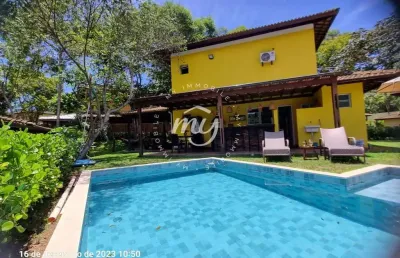 Praia do forte| açu da torre| casa duplex com 200m²| 3 dormitorios| piscina e área gourmet