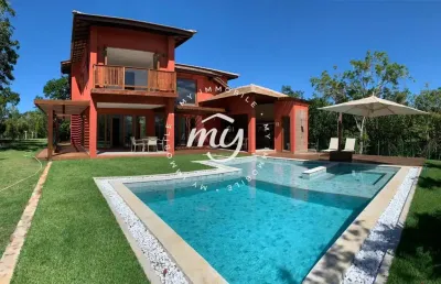 Praia do forte| casa luxuosa duplex| 426 m2| 4 suítes| 4 vagas| área gourmet| piscina