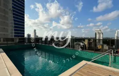 Salvador| studio alto padrão com 26m²| nascente| no unique live| caminho das árvores