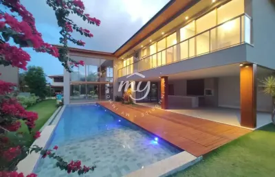 Praia do forte| casa em condomínio alto padrão| 375m²| 5 suites| 7 vagas