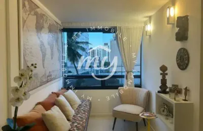 Pituba| apartamento com 60m²| nascente| mobiliado| 2 dormitórios| 2 vagas
