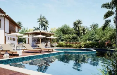 Imbassaí| village duplex com 86m| garden| 2 suites| 2 vagas