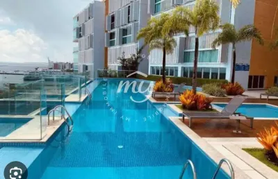 Dois de julho| apartamento com 60m²| vista mar| 1 suíte| 1 vaga