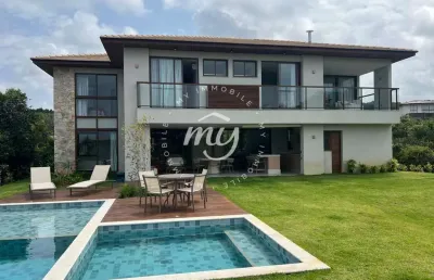 Praia do forte| casa duplex| alto padrão| 312m²| 5 suítes| piscina