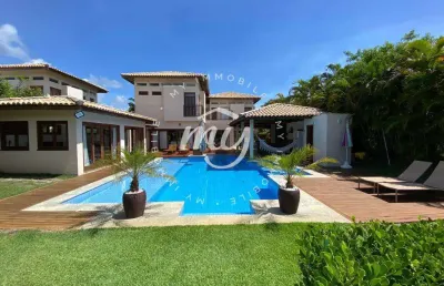 Costa do sauipe| casa duplex com 359m²| mobiliada| 4 suites| piscina com deck