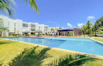 Iberostar praia do forte| aptº térreo garden| 102m²| 2 suítes| 2 vagas| mobiliado
