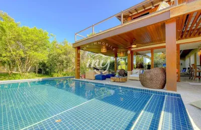 Praia do forte| casa duplex| 480m²| alto padrão| mobiliada| 5 suítes