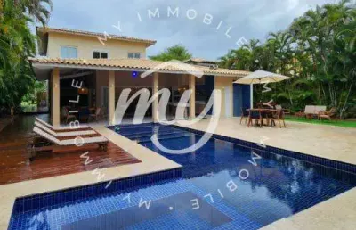 Itacimirim| casa alto padrão 217 m2| 5 suítes| piscina com deck| no quinta das lagoas