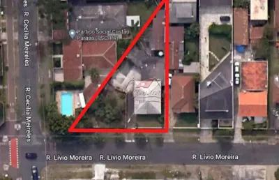 Terreno à venda na rua lívio moreira, 393, são lourenço, curitiba, 694 m2 por r$ 1.350.000