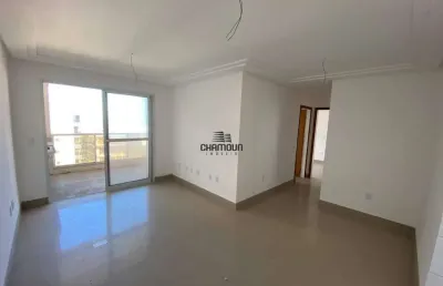 Apartamento de 2 quartos, varanda e 2 vagas de garagem a venda na praia do morro, guarapari/es.
