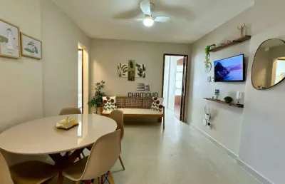 Excelente apartamento mobiliado á venda na praia do morro, guarapari e/s.