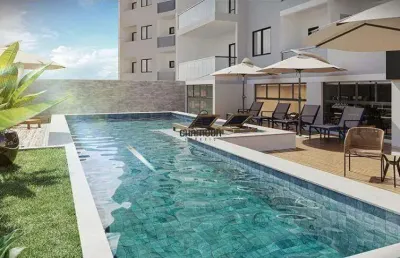 Apartamento, 02 quartos sendo 01 suite, area de lazer, praia do morro, guarapari es