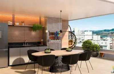 Apartamento, 02 quartos sendo 01 suíte, área de lazer, 01 vaga de garagem, avenida atlântica, praia do morro, guarapari - es