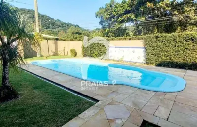 Casa em condomínio fechado com 6 quartos à venda na josé giacometti, --, balneário praia do pernambuco, guarujá por r$ 2.000.000