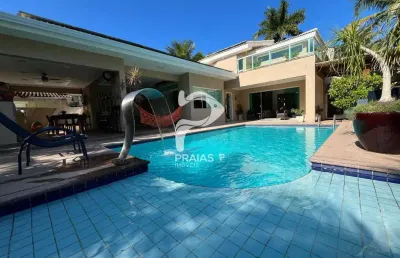 Casa em condomínio fechado com 4 quartos à venda na avenida marjory da silva prado, --, balneário praia do pernambuco, guarujá por r$ 2.200.000
