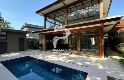 Casa em condomínio fechado com 3 quartos à venda na alameda canavieira, --, riviera, bertioga por r$ 5.800.000