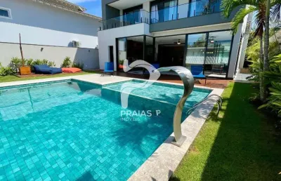 Casa em condomínio fechado com 5 quartos à venda na victorio arthur cavini (rua 01), --, jardim acapulco, guarujá por r$ 4.700.000