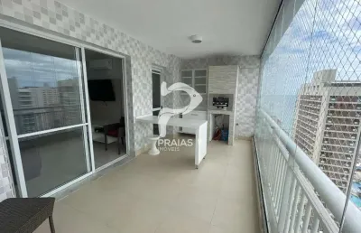 Apartamento com 3 quartos à venda na avenida general rondon, --, jardim astúrias, guarujá por r$ 1.170.000