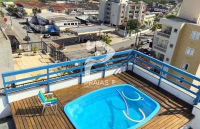 Cobertura com 2 quartos à venda na josé amadeu ramos, --, jardim astúrias, guarujá por r$ 700.000