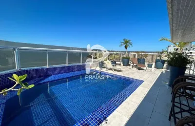Cobertura com 6 quartos à venda na avenida general monteiro de barros, --, jardim astúrias, guarujá por r$ 4.300.000