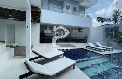 Casa em condomínio fechado com 5 quartos à venda na abilio josé vasconcelos carvalho (rua 67), --, jardim acapulco, guarujá por r$ 4.600.000