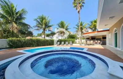 Casa em condomínio fechado com 5 quartos à venda na alameda potiguar, --, riviera, bertioga por r$ 8.000.000