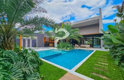 Casa em condomínio fechado com 5 quartos à venda na alameda samar, --, riviera, bertioga por r$ 13.500.000