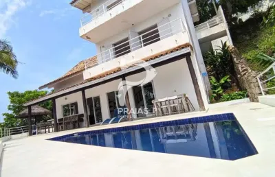 Casa em condomínio fechado com 4 quartos à venda na rua pescada, --, enseada, guarujá por r$ 5.000.000