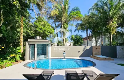 Casa em condomínio fechado com 5 quartos à venda na passeio das garaunas, --, riviera, bertioga por r$ 8.980.000
