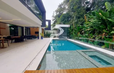 Casa em condomínio fechado com 5 quartos à venda na alameda de são miguel, --, riviera, bertioga por r$ 7.400.000
