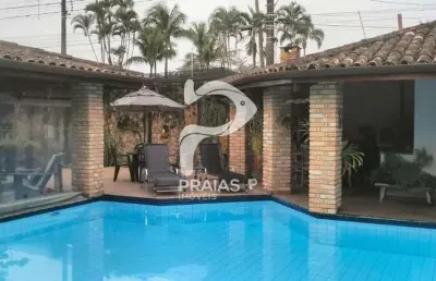Casa com 6 quartos à venda na dos jambolôes, --, balneário praia do pernambuco, guarujá por r$ 5.500.000