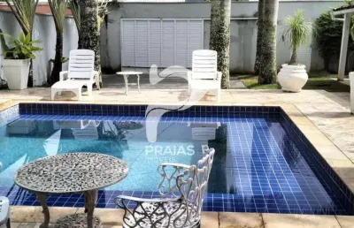 Casa com 4 quartos à venda na avenida das mangueiras, --, balneário praia do pernambuco, guarujá por r$ 1.140.000