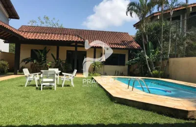 Casa em condomínio fechado com 4 quartos à venda na marjorie prado, --, balneário praia do pernambuco, guarujá por r$ 1.300.000