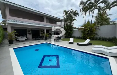 Casa em condomínio fechado com 6 quartos à venda na olícia gaspar pinto (rua 68), --, jardim acapulco, guarujá por r$ 3.300.000