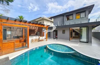 Casa em condomínio fechado com 6 quartos à venda na alameda potiguar, --, riviera, bertioga por r$ 5.800.000