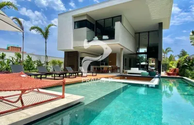 Casa em condomínio fechado com 6 quartos à venda na passeio do sol, --, riviera, bertioga por r$ 15.800.000