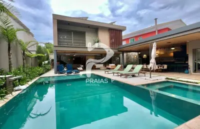 Casa em condomínio fechado com 5 quartos à venda na alameda das aroeiras, --, riviera, bertioga por r$ 9.200.000