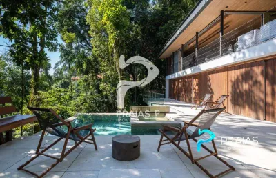 Casa em condomínio fechado com 4 quartos à venda na balsa guarujá bertioga - cidade jardim tom, --, praia de são pedro, guarujá por r$ 12.000.000