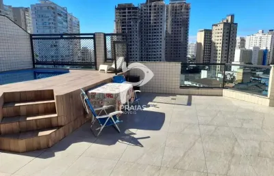 Cobertura com 2 quartos à venda na estrela rodrigues, --, jardim astúrias, guarujá por r$ 780.000
