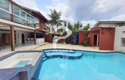Casa em condomínio fechado com 4 quartos à venda na albino dos santos gandares (av.04), --, jardim acapulco, guarujá por r$ 2.300.000