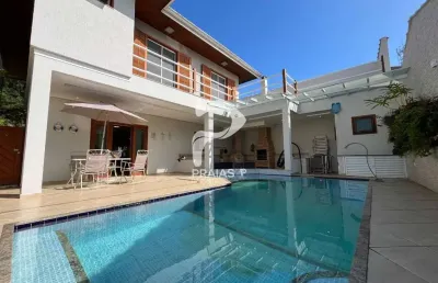 Casa em condomínio fechado com 4 quartos à venda na moysés sayão, --, balneário praia do pernambuco, guarujá por r$ 1.650.000