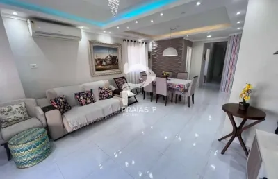 Apartamento com 3 quartos à venda na avenida general rondon, --, jardim astúrias, guarujá por r$ 790.000