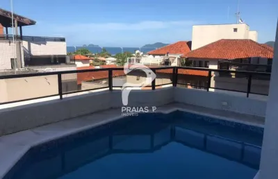 Cobertura com 3 quartos à venda na rua bandeirantes, --, enseada, guarujá por r$ 850.000