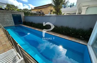 Casa em condomínio fechado com 4 quartos à venda na benedito lauro de camargo (rua 82), --, jardim acapulco, guarujá por r$ 3.000.000